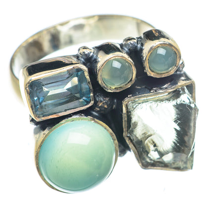 Aqua Chalcedony Rings handcrafted by Ana Silver Co - RING71188