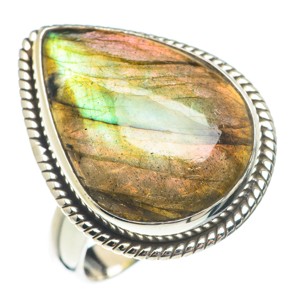 Labradorite Rings handcrafted by Ana Silver Co - RING71193
