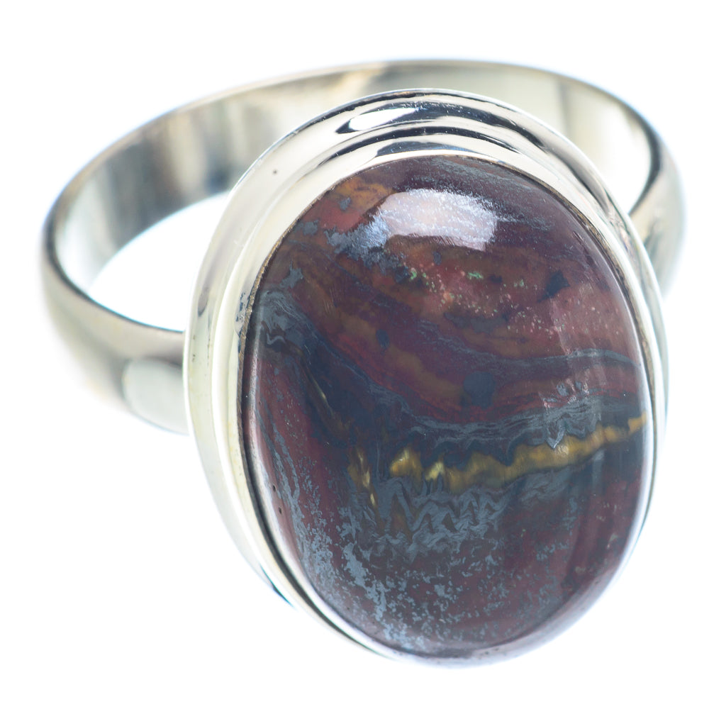 Red Tiger Iron Rings handcrafted by Ana Silver Co - RING71197