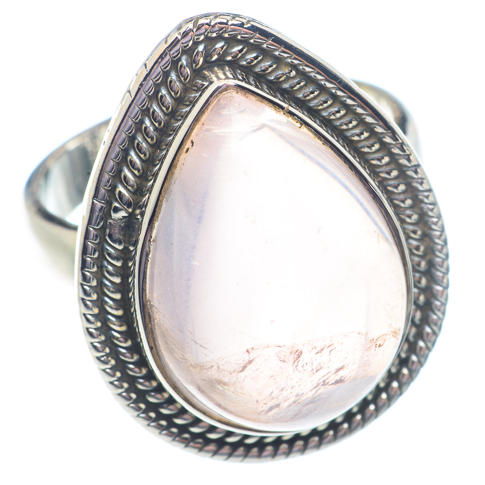 Rose Quartz Rings handcrafted by Ana Silver Co - RING71204
