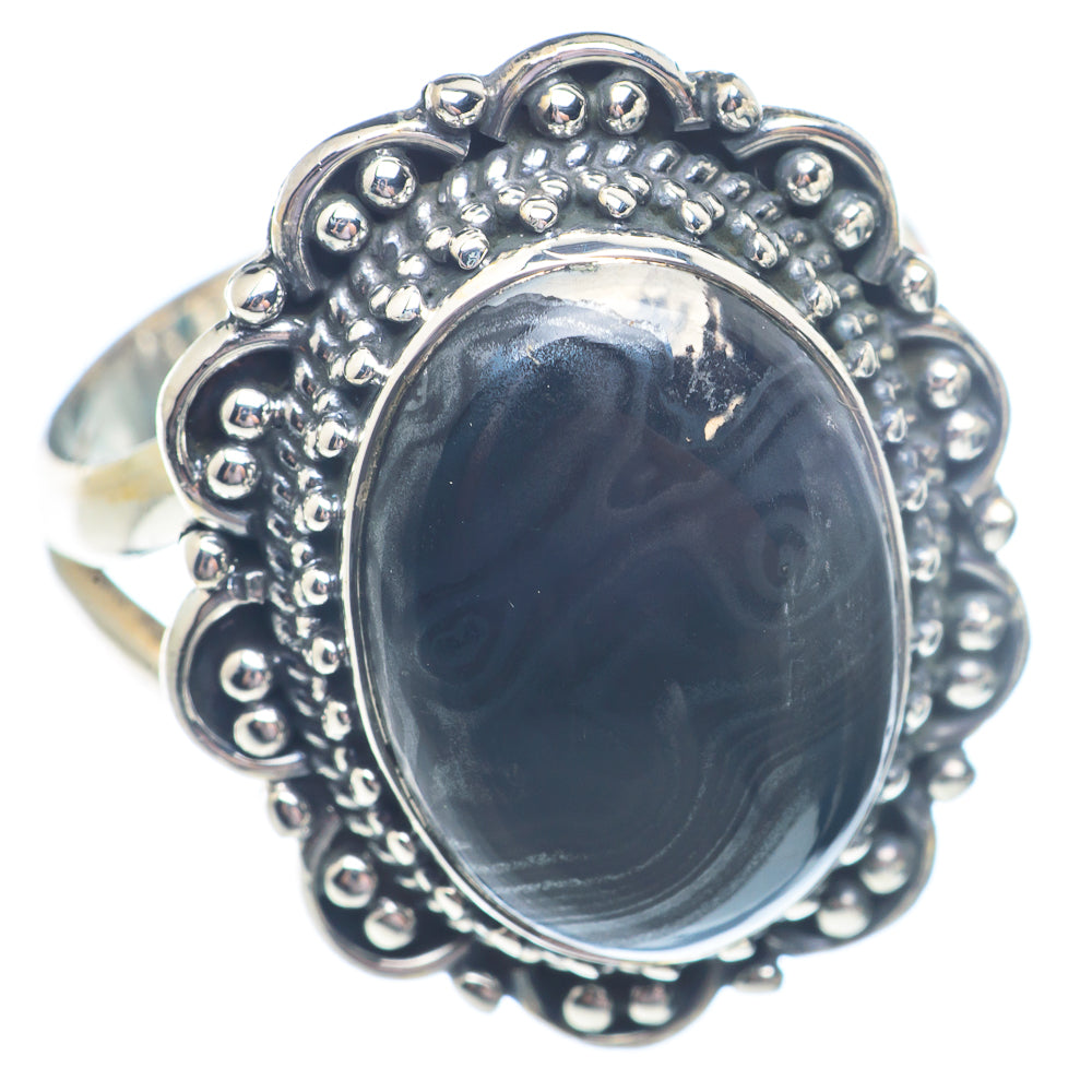 Psilomelane Rings handcrafted by Ana Silver Co - RING71214