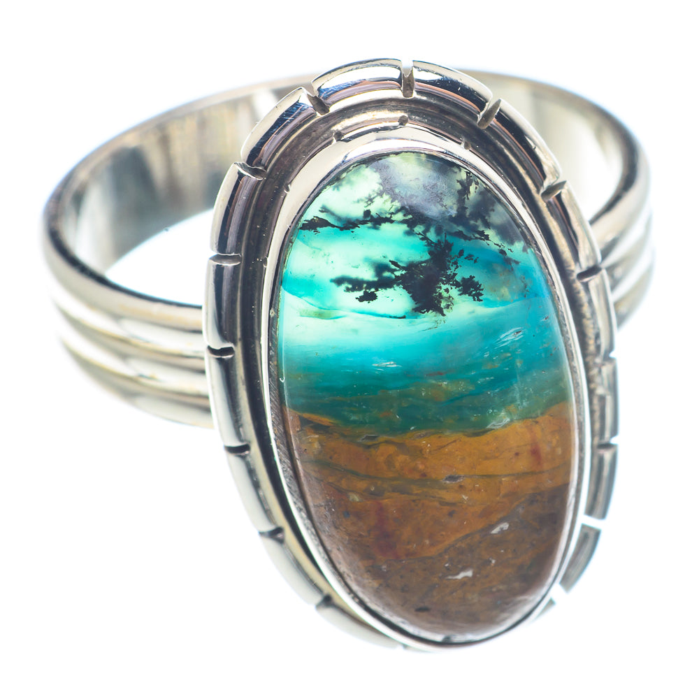 Peruvian Opal Rings handcrafted by Ana Silver Co - RING71228