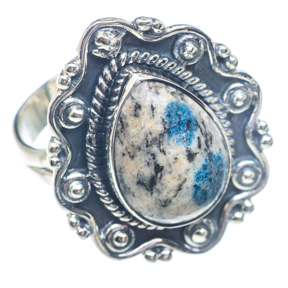 K2 Blue Azurite Rings handcrafted by Ana Silver Co - RING71229 - Photo 2