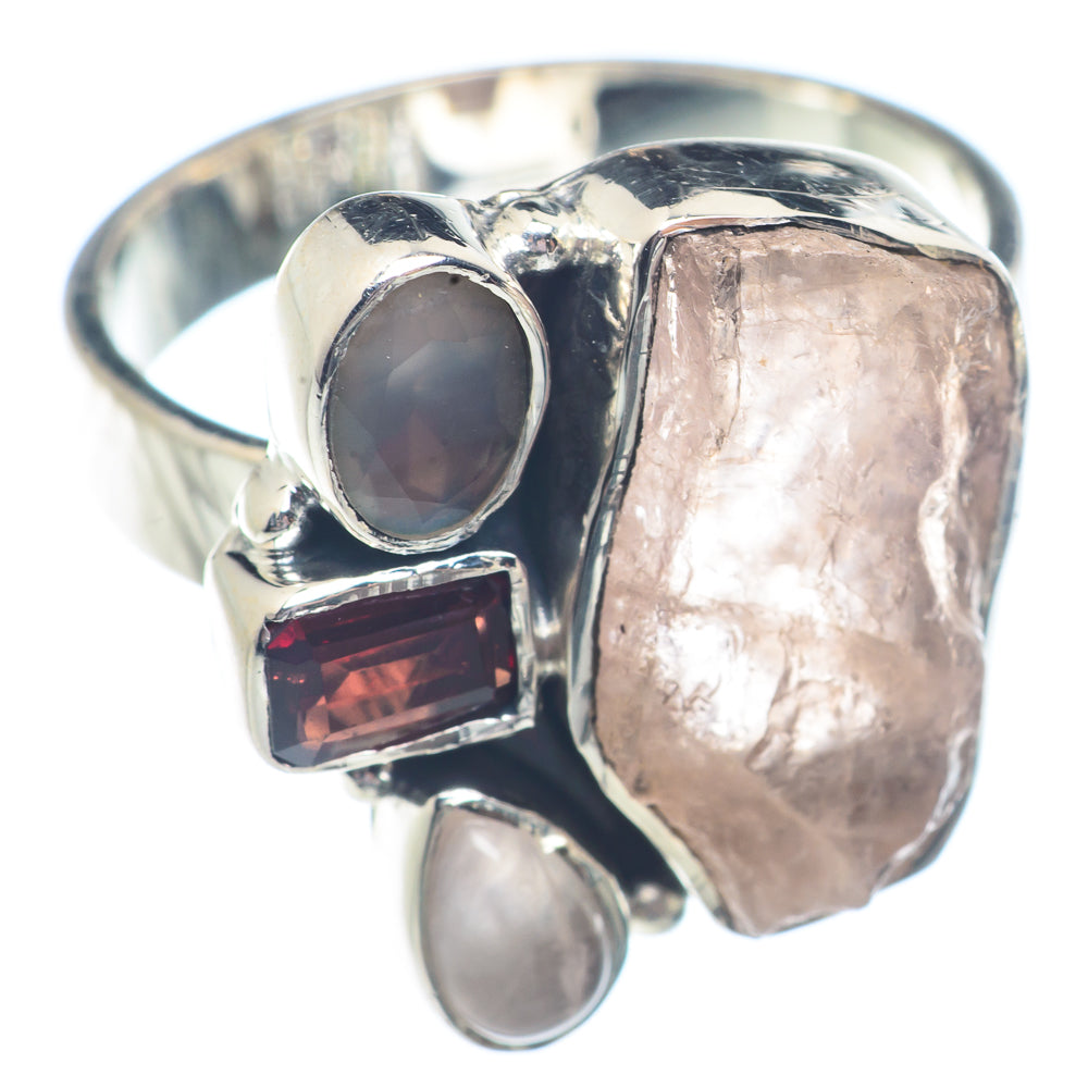 Rose Quartz Rings handcrafted by Ana Silver Co - RING71243