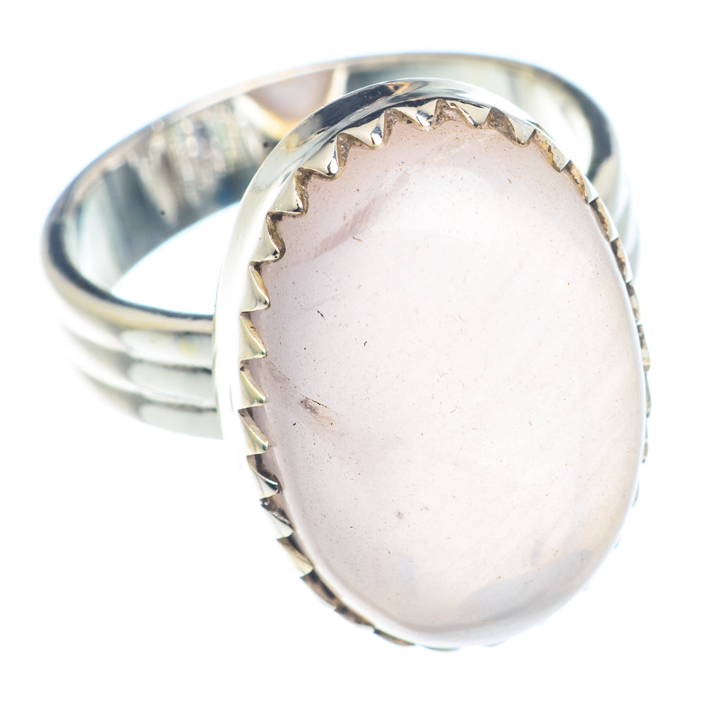 Rose Quartz Rings handcrafted by Ana Silver Co - RING71246