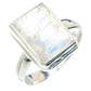 Rainbow Moonstone Rings handcrafted by Ana Silver Co - RING71258