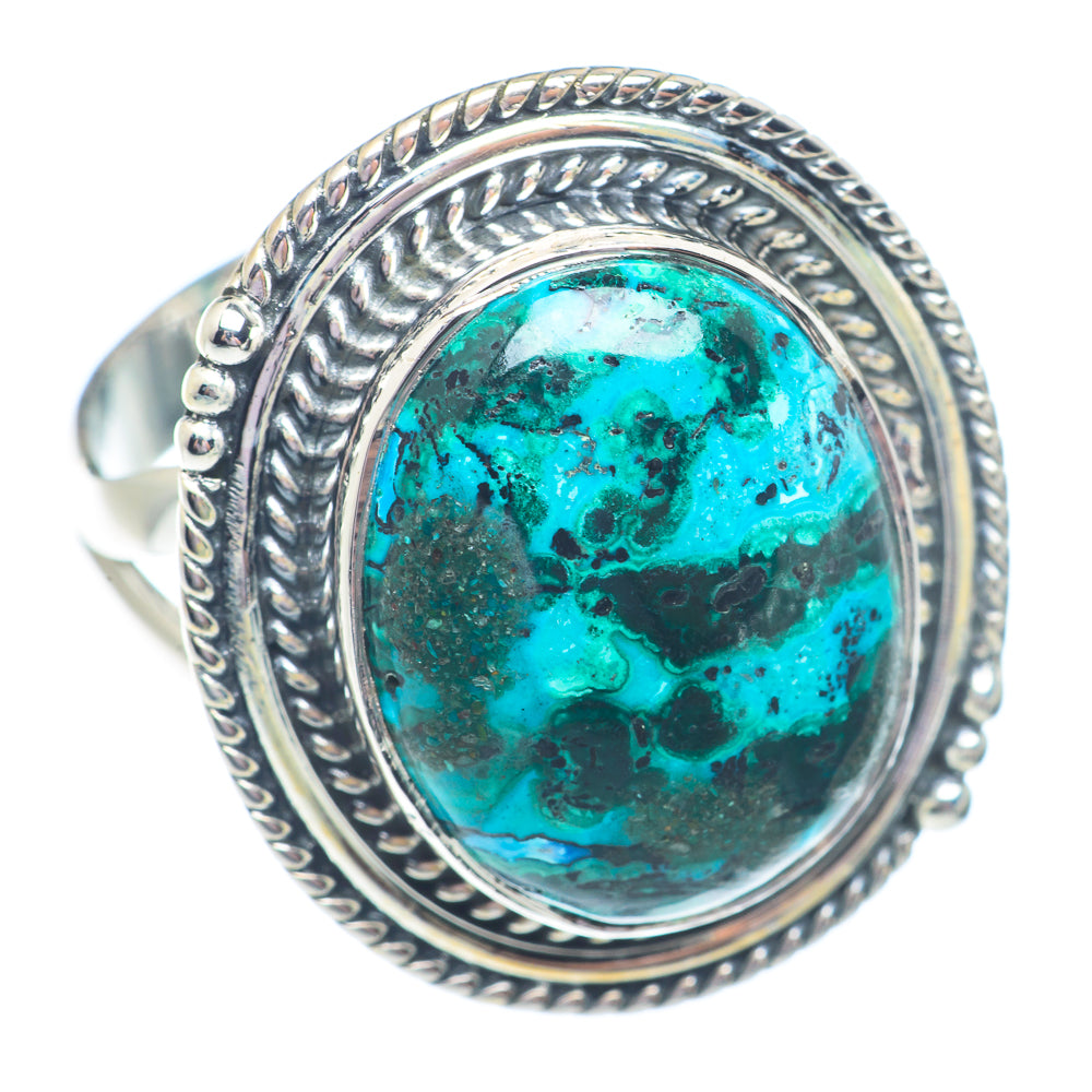 Chrysocolla Rings handcrafted by Ana Silver Co - RING71261