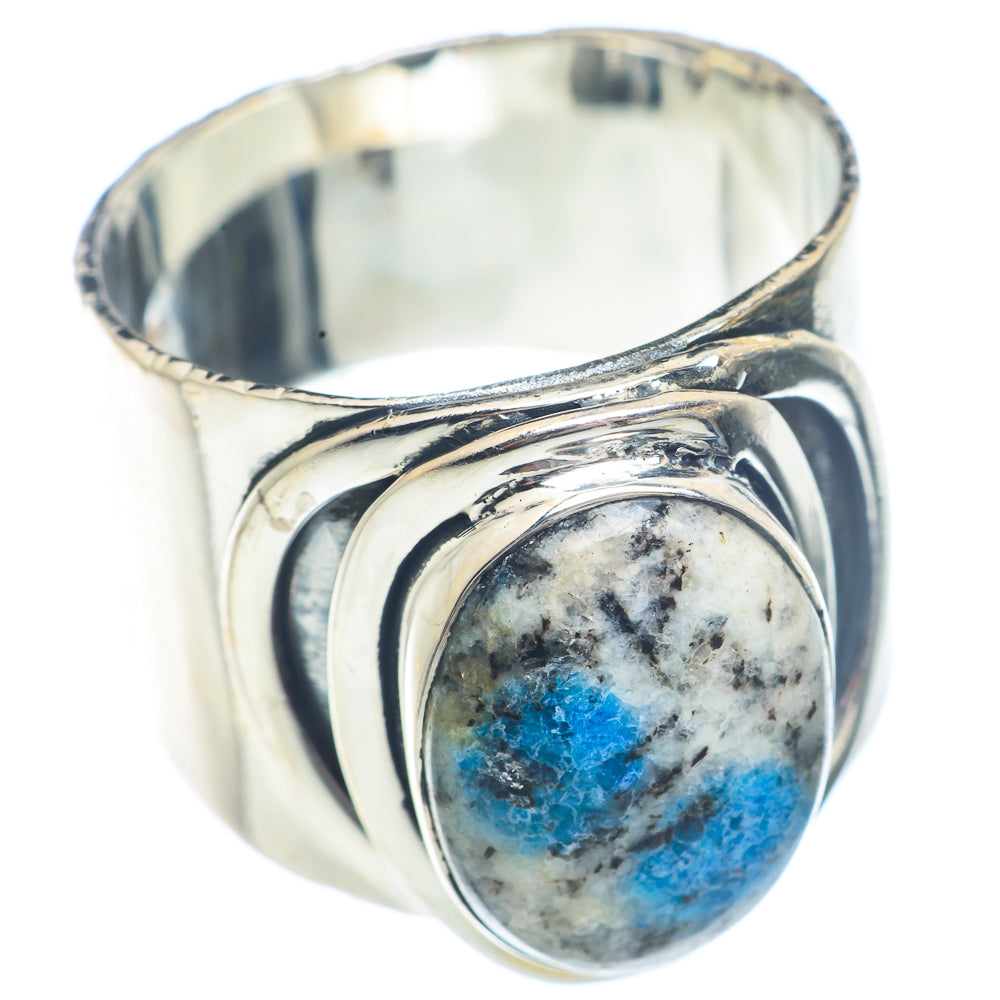 K2 Blue Azurite Rings handcrafted by Ana Silver Co - RING71265