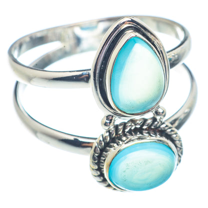 Aqua Chalcedony Rings handcrafted by Ana Silver Co - RING71269