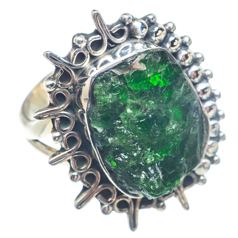 Green Tourmaline Rings handcrafted by Ana Silver Co - RING71271