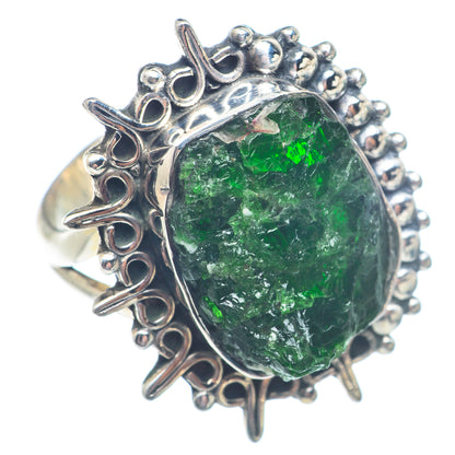 Green Tourmaline Rings handcrafted by Ana Silver Co - RING71271