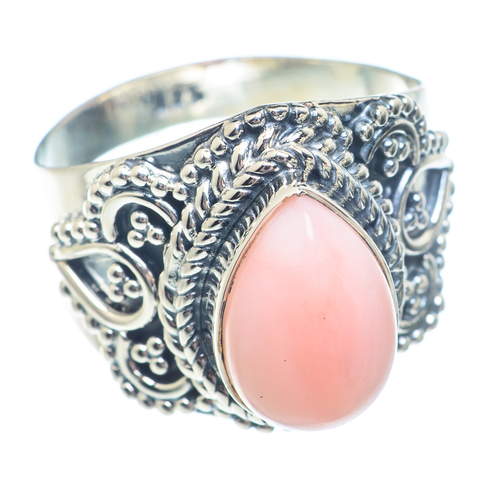 Pink Opal Rings handcrafted by Ana Silver Co - RING71281