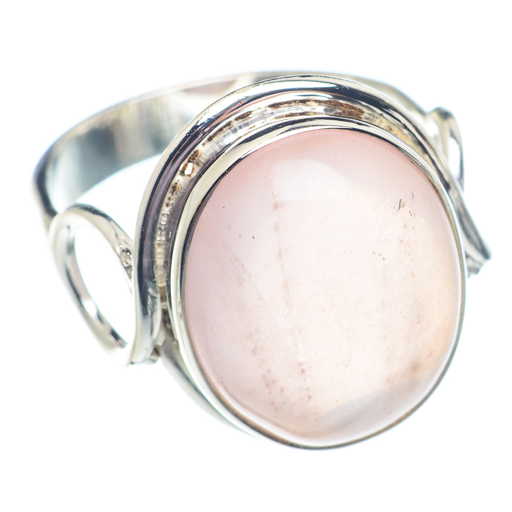 Rose Quartz Rings handcrafted by Ana Silver Co - RING71283