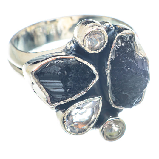 Black Tourmaline Rings handcrafted by Ana Silver Co - RING71289