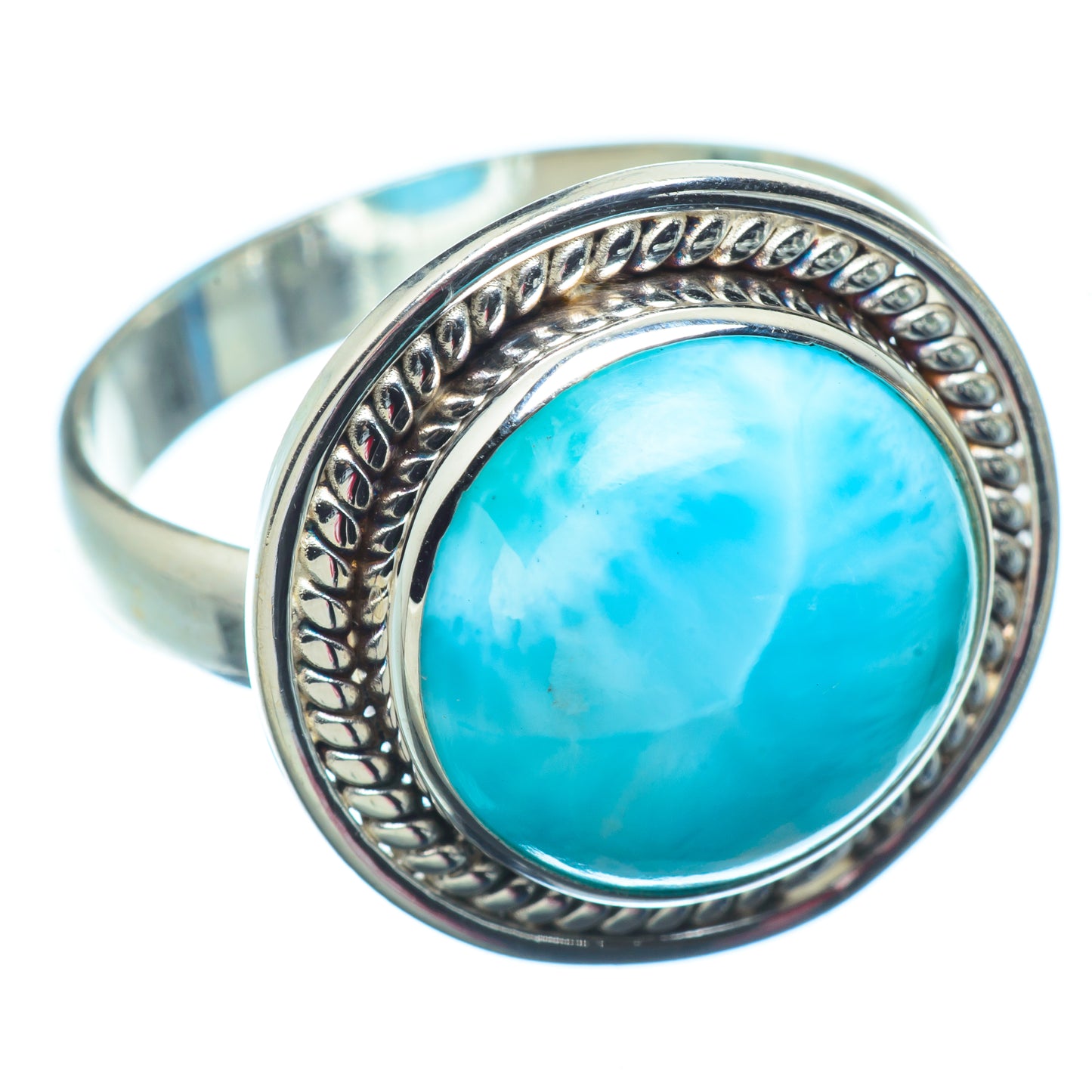 Larimar Rings handcrafted by Ana Silver Co - RING7130
