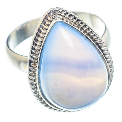 Aqua Chalcedony Rings handcrafted by Ana Silver Co - RING71304