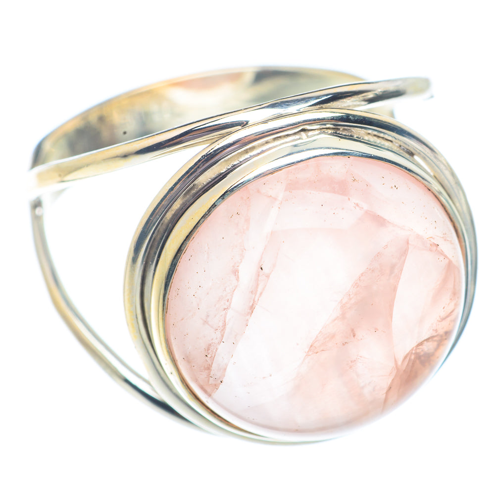 Rose Quartz Rings handcrafted by Ana Silver Co - RING71318
