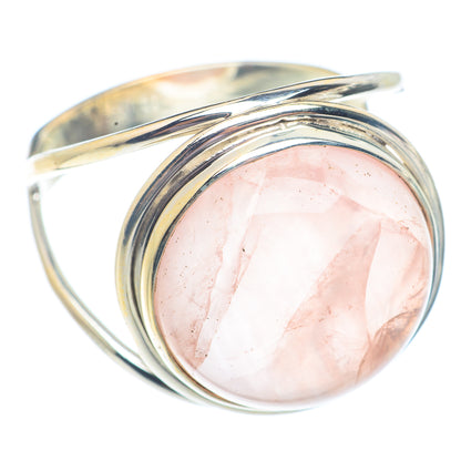 Rose Quartz Rings handcrafted by Ana Silver Co - RING71318