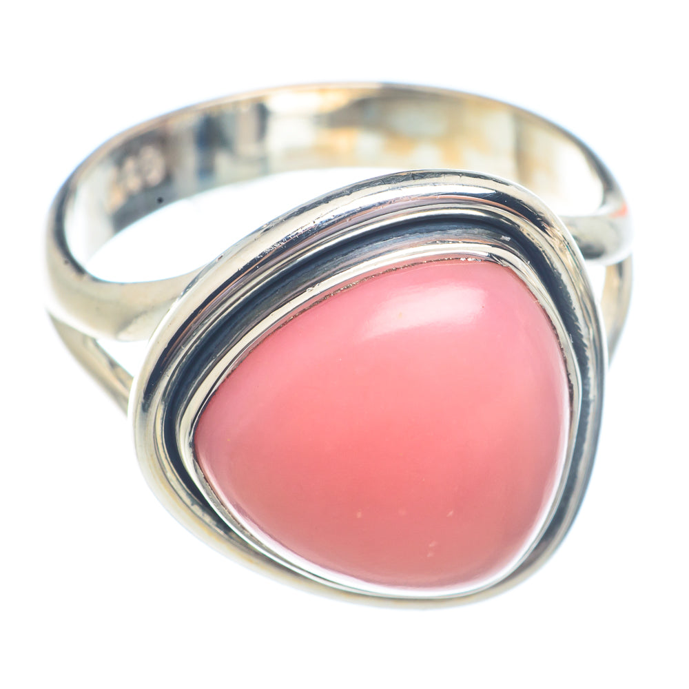 Pink Opal Rings handcrafted by Ana Silver Co - RING71321