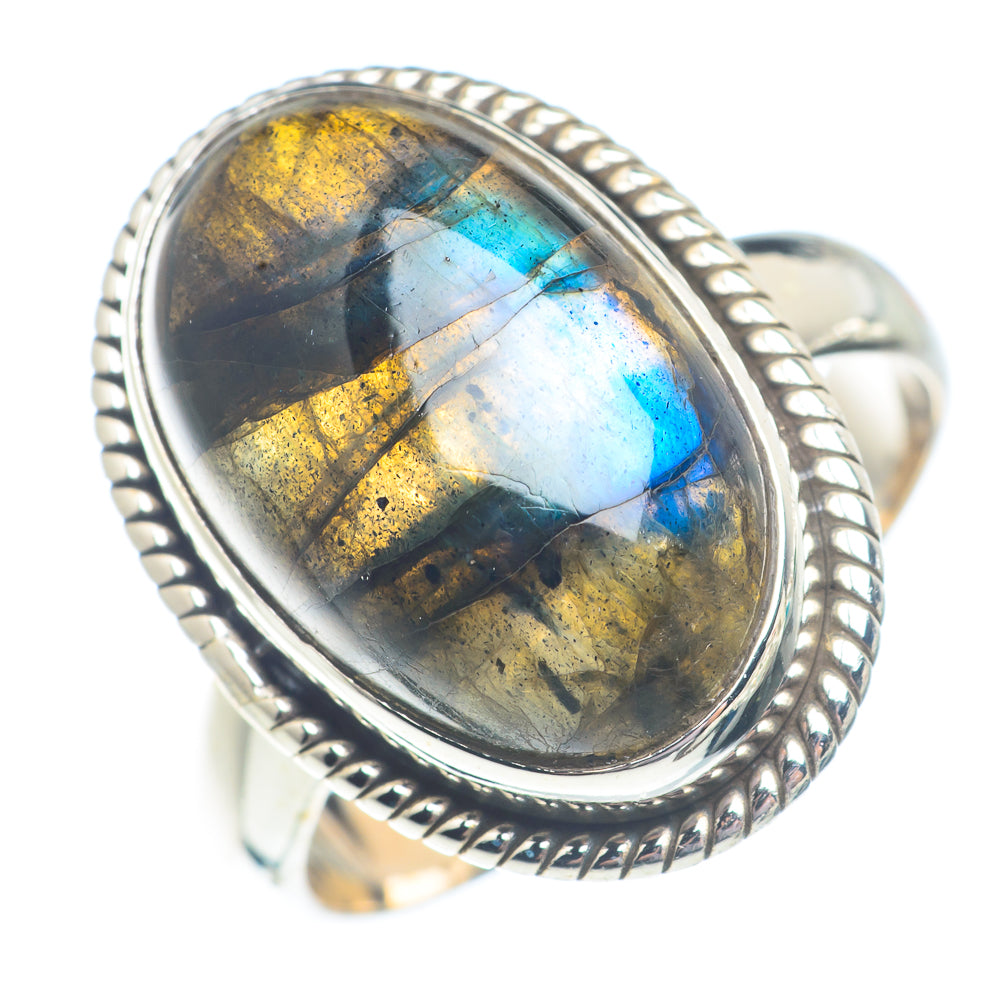 Labradorite Rings handcrafted by Ana Silver Co - RING71338