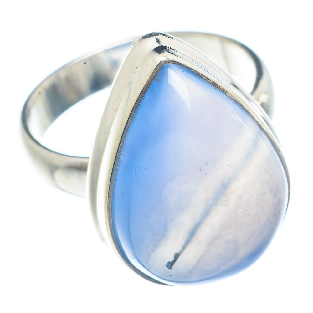 Aqua Chalcedony Rings handcrafted by Ana Silver Co - RING71344