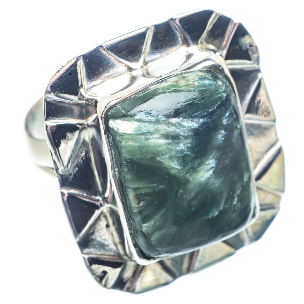 Seraphinite Rings handcrafted by Ana Silver Co - RING71345