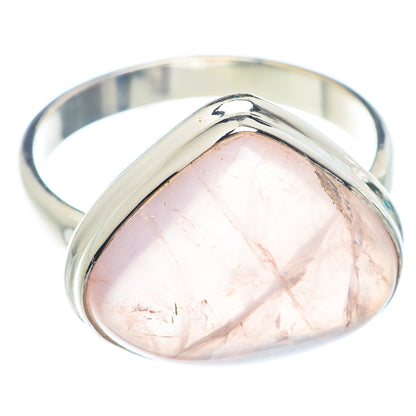 Rose Quartz Rings handcrafted by Ana Silver Co - RING71355