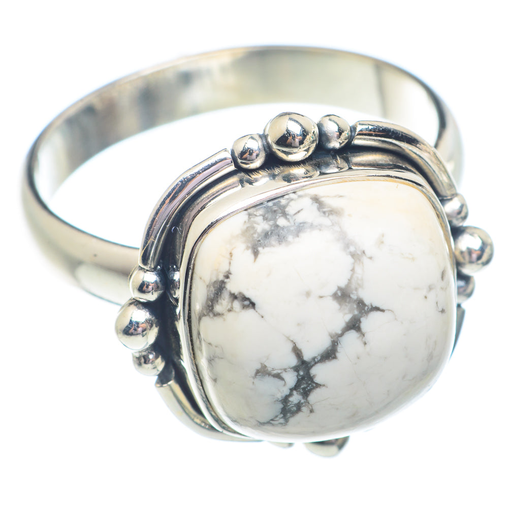 Howlite Rings handcrafted by Ana Silver Co - RING71366