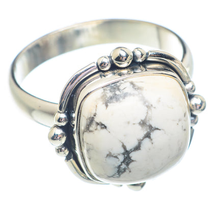 Howlite Rings handcrafted by Ana Silver Co - RING71366
