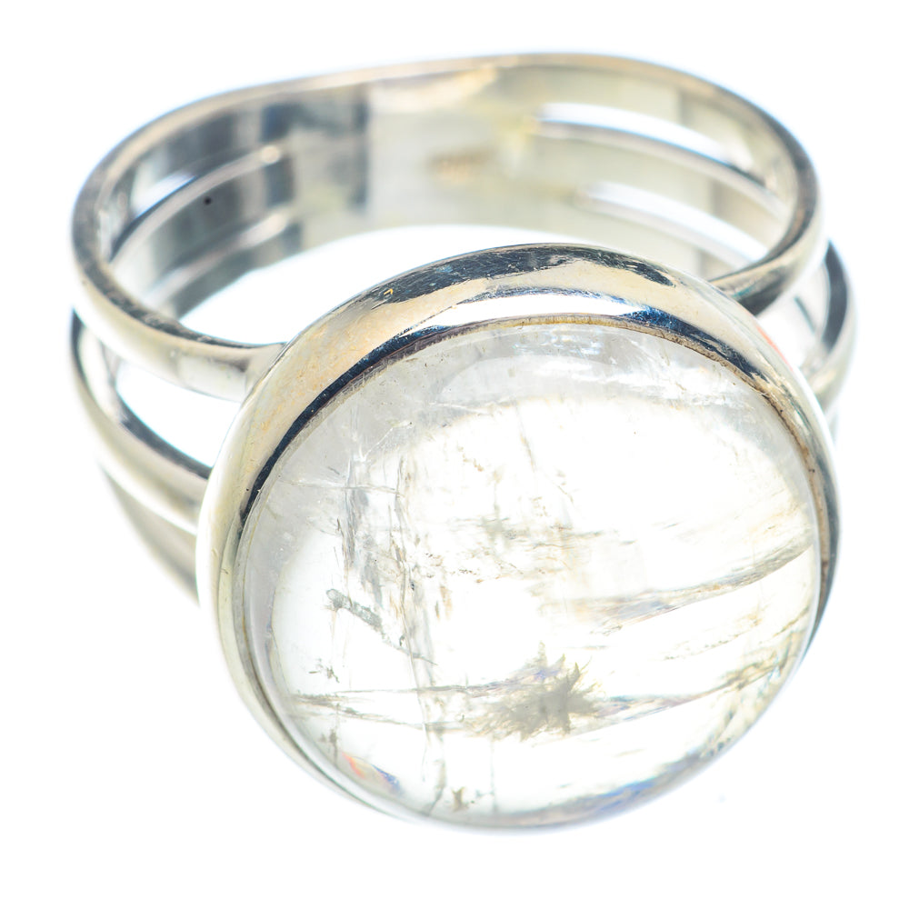 Rainbow Moonstone Rings handcrafted by Ana Silver Co - RING71368