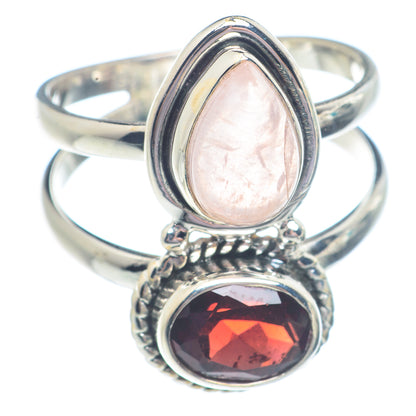 Rose Quartz Rings handcrafted by Ana Silver Co - RING71370
