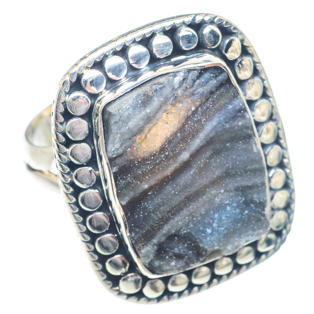 Desert Druzy Rings handcrafted by Ana Silver Co - RING71371