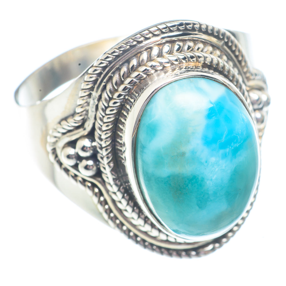 Larimar Rings handcrafted by Ana Silver Co - RING71373