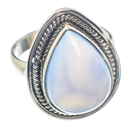 Aqua Chalcedony Rings handcrafted by Ana Silver Co - RING71374