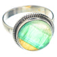Green Fluorite Rings handcrafted by Ana Silver Co - RING71382