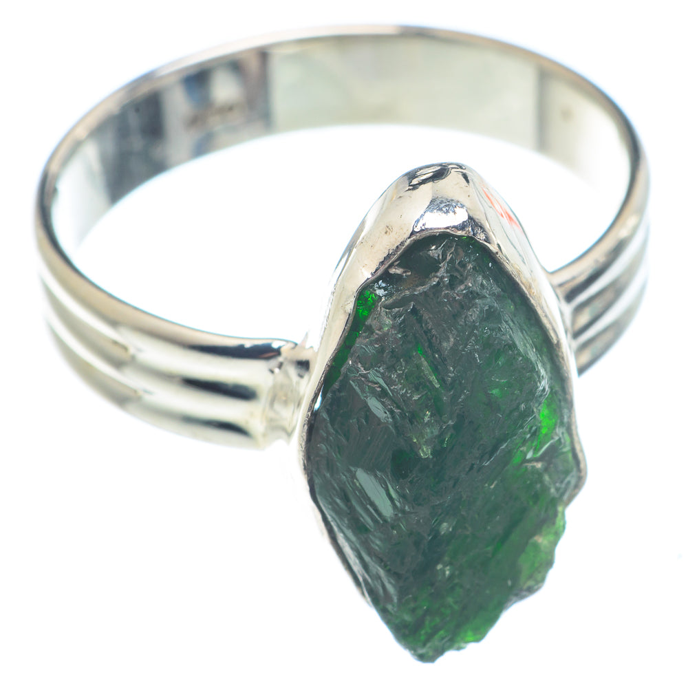 Green Tourmaline Rings handcrafted by Ana Silver Co - RING71383