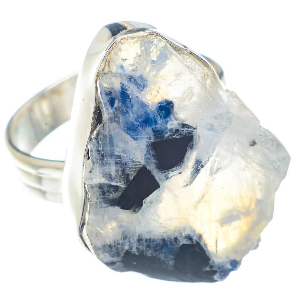 Rainbow Moonstone Rings handcrafted by Ana Silver Co - RING71406