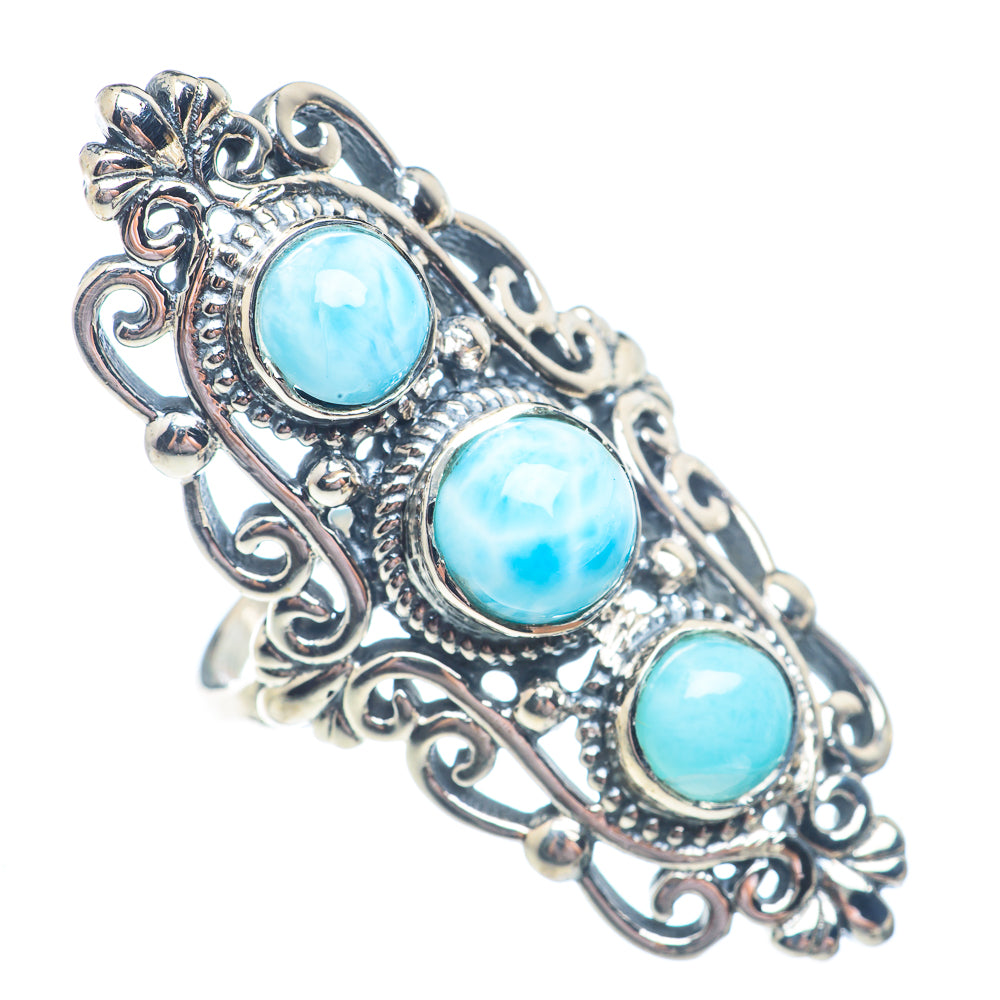 Larimar Rings handcrafted by Ana Silver Co - RING71420