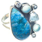Chrysocolla In Quartz Rings handcrafted by Ana Silver Co - RING71426