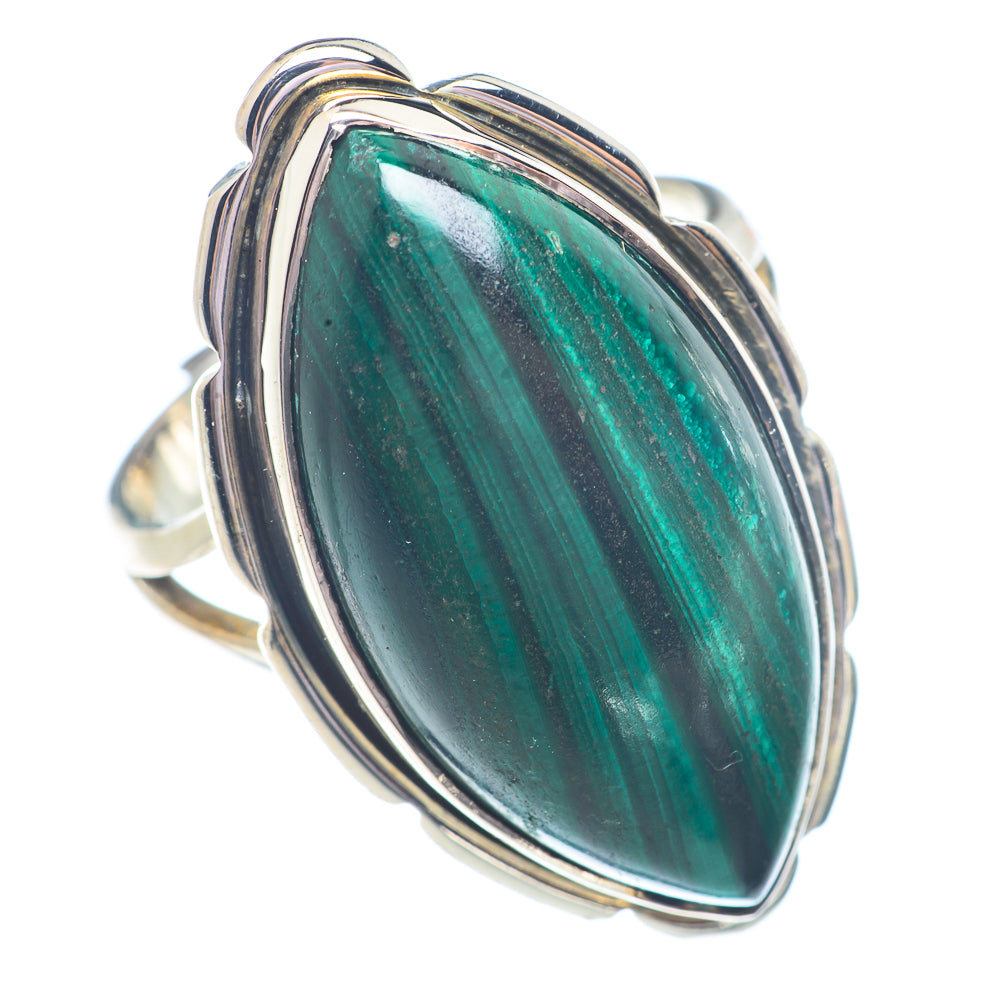 Malachite Rings handcrafted by Ana Silver Co - RING71429