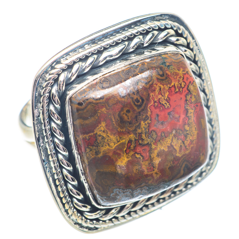 Moroccan Agate Rings handcrafted by Ana Silver Co - RING71433