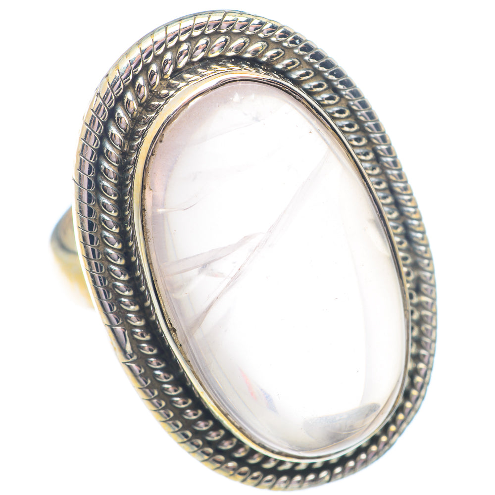 Rose Quartz Rings handcrafted by Ana Silver Co - RING71441