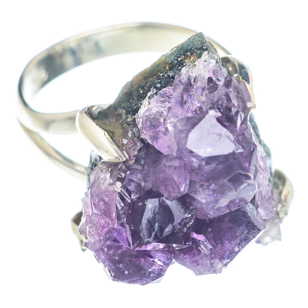 Amethyst Crystal Rings handcrafted by Ana Silver Co - RING71443