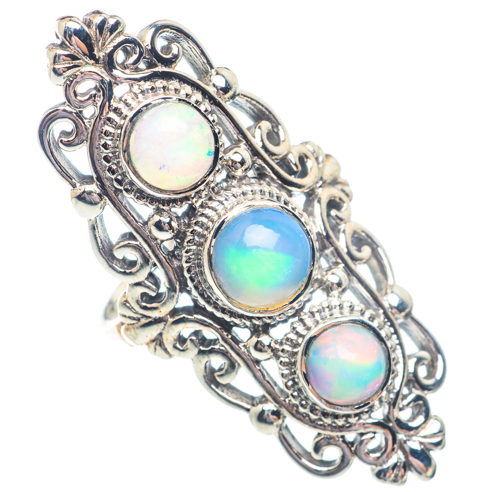 Ethiopian Opal Rings handcrafted by Ana Silver Co - RING71456