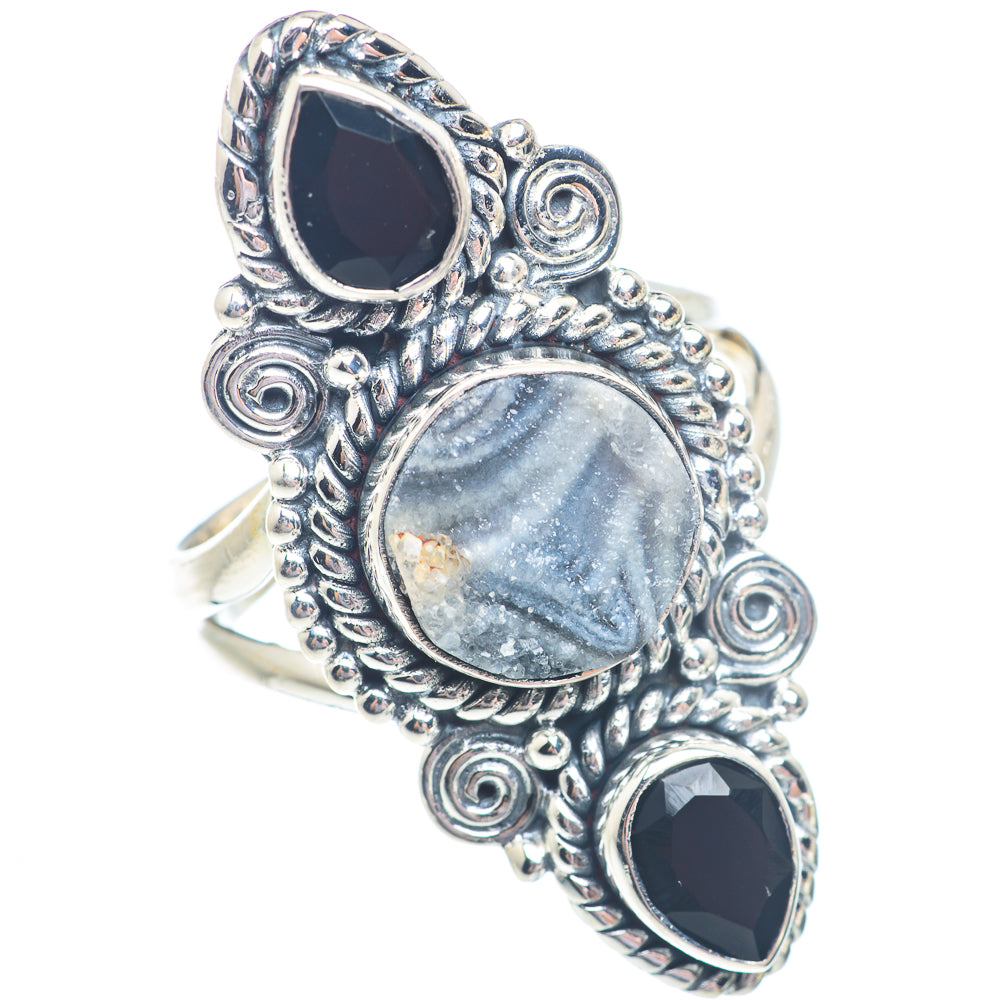 Desert Druzy Rings handcrafted by Ana Silver Co - RING71459