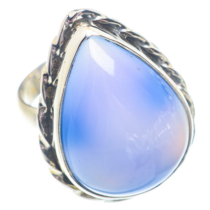 Aqua Chalcedony Rings handcrafted by Ana Silver Co - RING71462