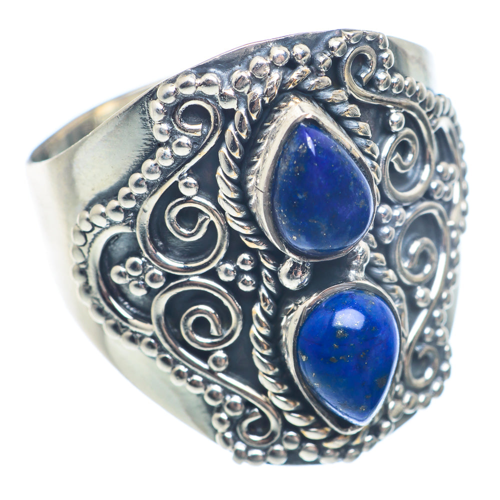 Lapis Lazuli Rings handcrafted by Ana Silver Co - RING71493