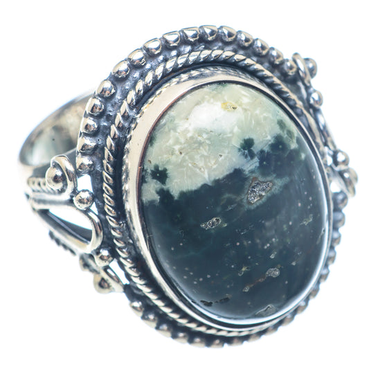 Black Agate Rings handcrafted by Ana Silver Co - RING71499