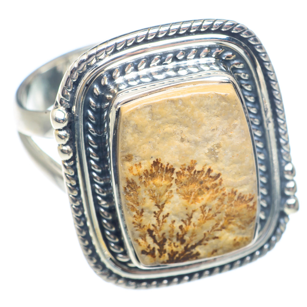Germany Psilomelane Dendrite Rings handcrafted by Ana Silver Co - RING71503