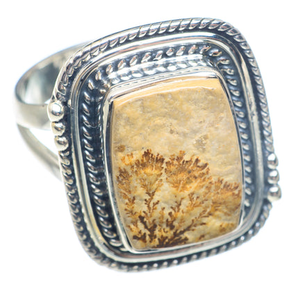Germany Psilomelane Dendrite Rings handcrafted by Ana Silver Co - RING71503
